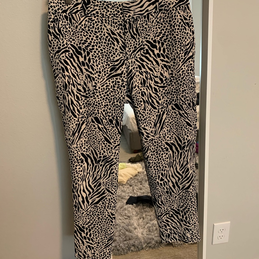 Banana Republic animal print pants